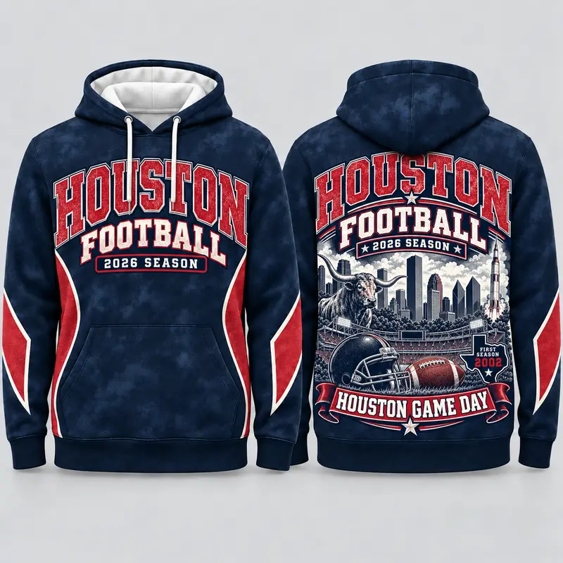 Game Day City Football Hoodie – Retro Helmet Graphic
