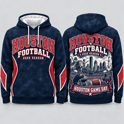 Game Day City Football Hoodie – Retro Helmet Graphic