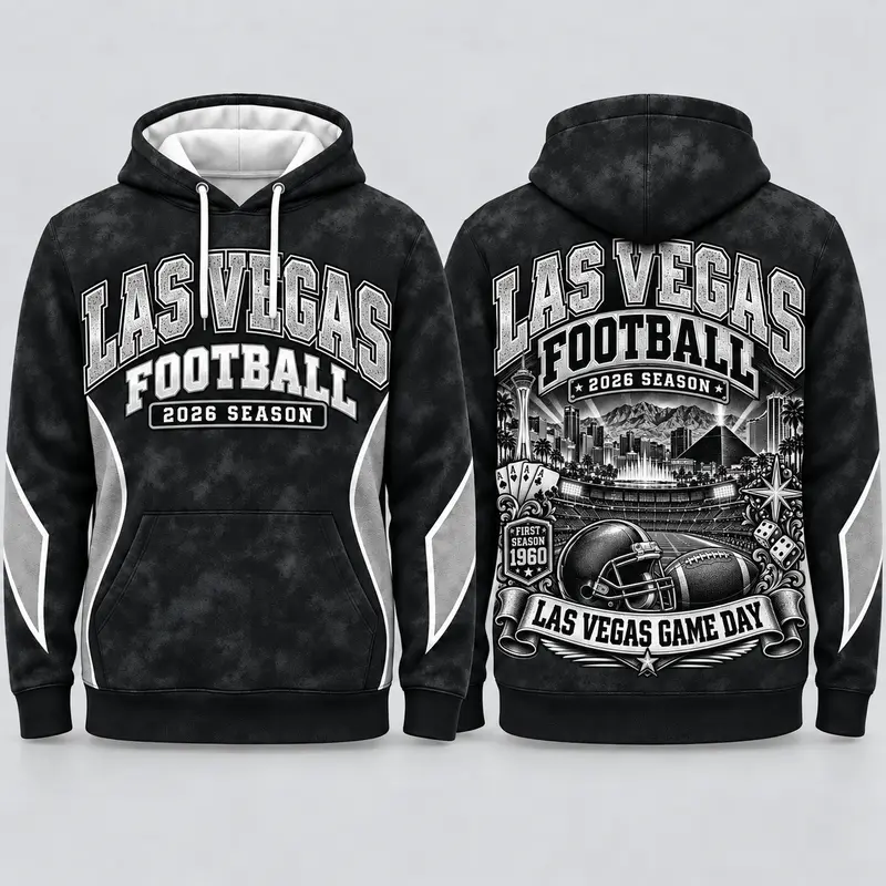 Game Day City Football Hoodie – Retro Helmet Graphic