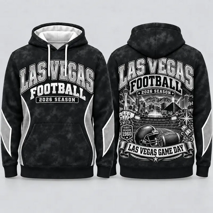 Game Day City Football Hoodie – Retro Helmet Graphic