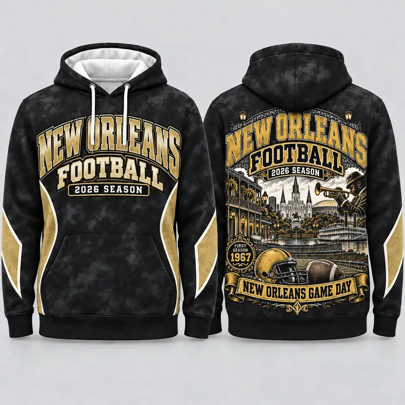 Game Day City Football Hoodie – Retro Helmet Graphic