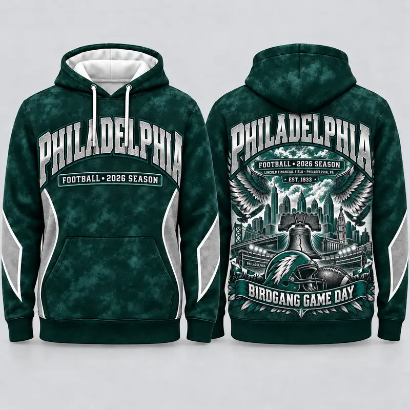 Game Day City Football Hoodie – Retro Helmet Graphic