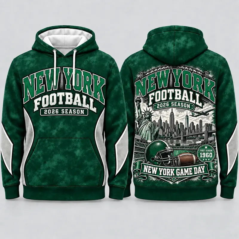 Game Day City Football Hoodie – Retro Helmet Graphic