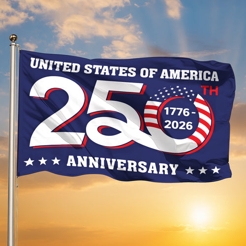 Patriotic 250th Anniversary 1776 2026 United States of America Flag