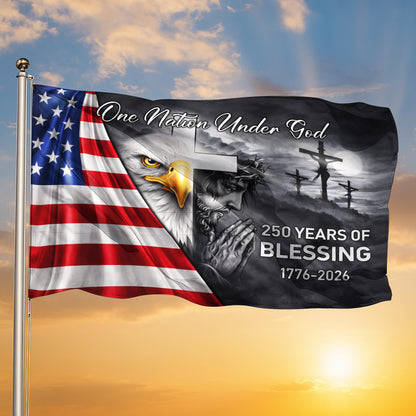 One Nation Under God 250 years of Blessing Flag
