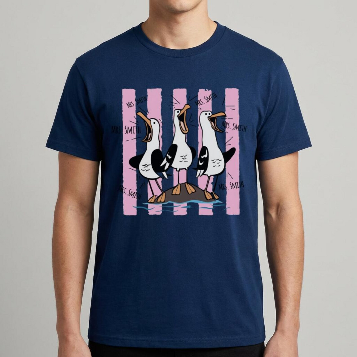 Custom Funny Teacher Shirt, Screaming Seagulls T-Shirt