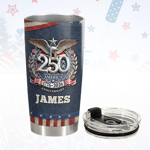 250 Years USA Tumbler for Proud Americans We The People  1776 2026