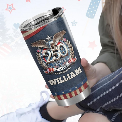 250 Years USA Tumbler for Proud Americans We The People  1776 2026