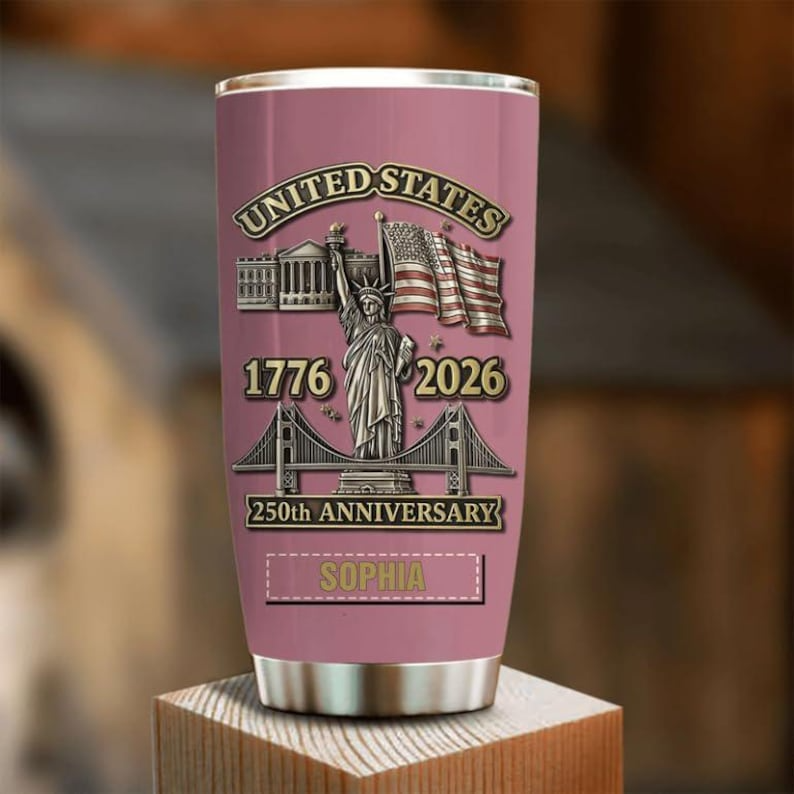 250 Years USA Tumbler for Proud Americans We The People  1776 2026