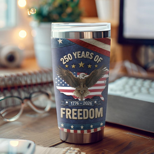 250 Years USA Tumbler for Proud Americans We The People  1776 2026