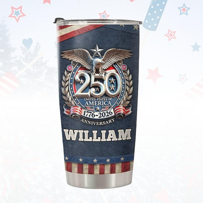 250 Years USA Tumbler for Proud Americans We The People  1776 2026