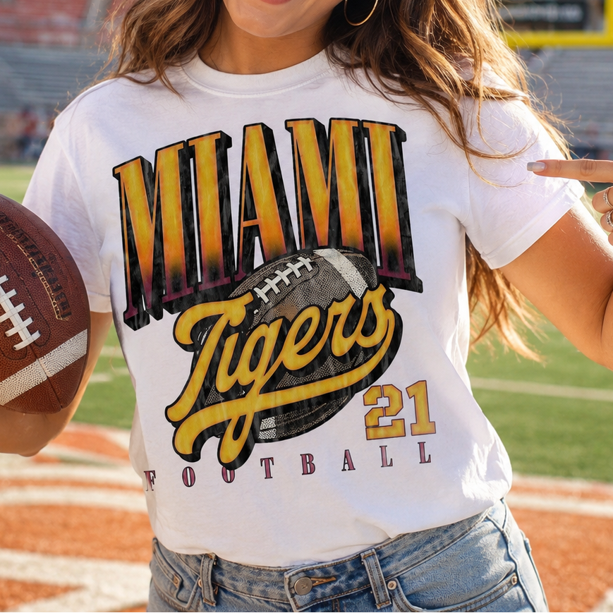 Custom Vintage Game Day T shirt