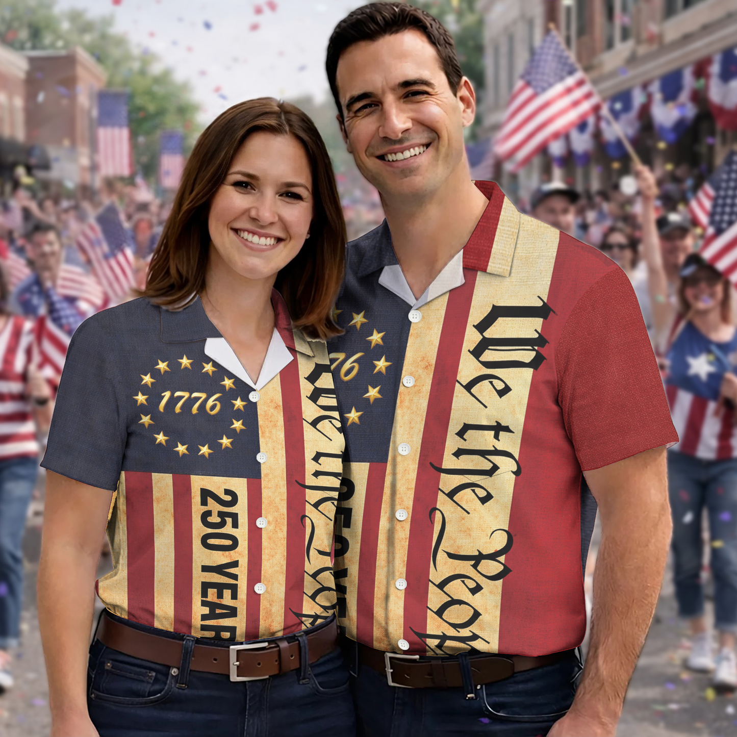 250th Anniversary Of USA Independence Day Holiday Hawaiian Shirt