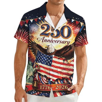 250th Anniversary Of USA Independence Day Holiday Hawaiian Shirt