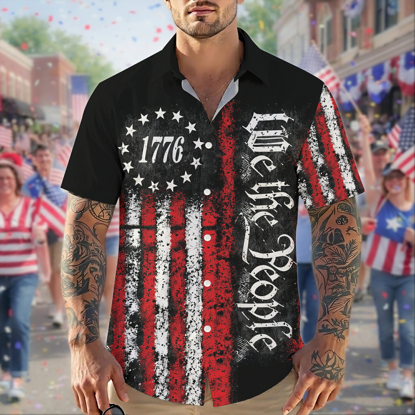 250th Anniversary Of USA Independence Day Holiday Hawaiian Shirt