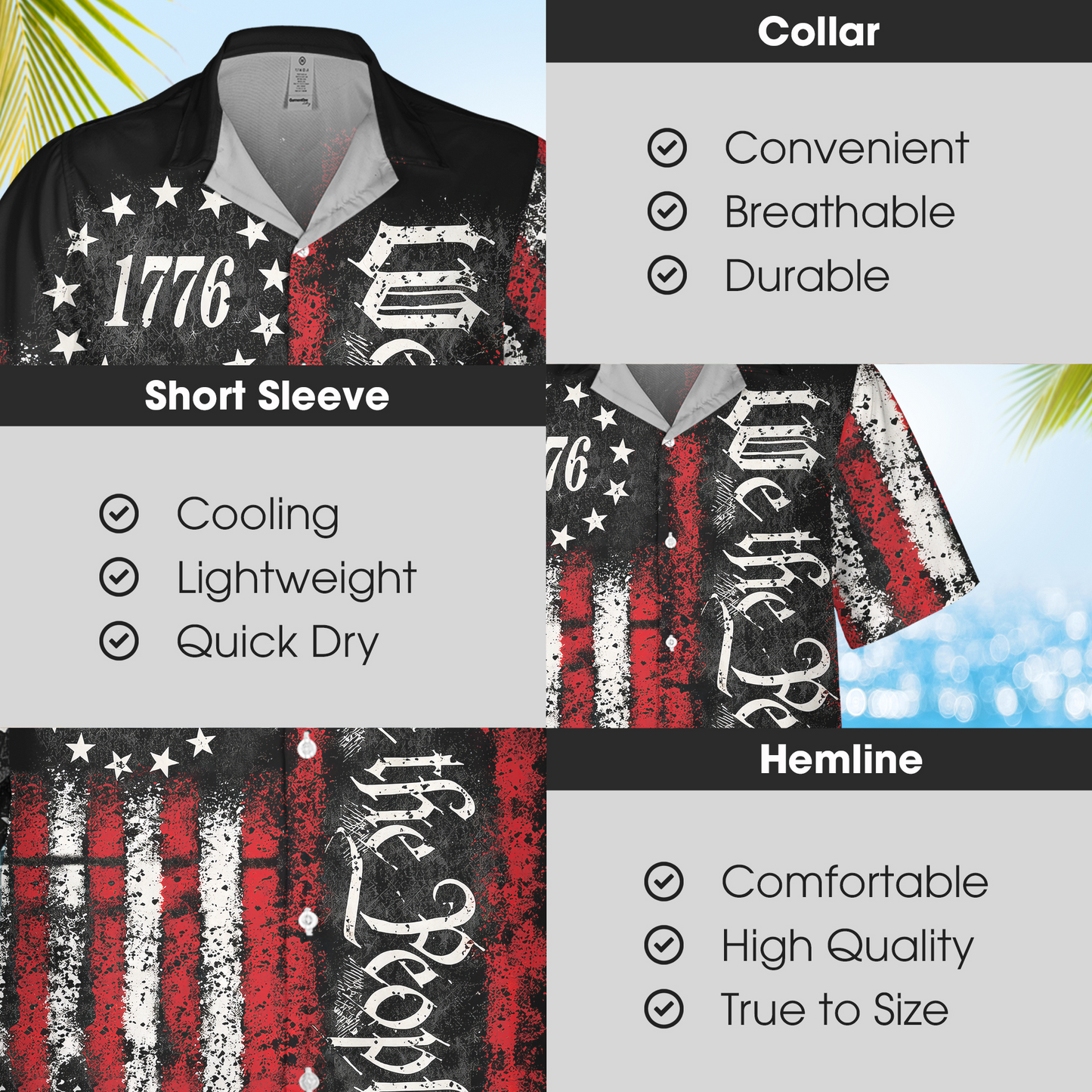 250th Anniversary Of USA Independence Day Holiday Hawaiian Shirt