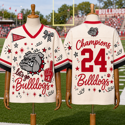 Custom Mascot Preppy Team Game Day Spirit Week Mesh Jersey