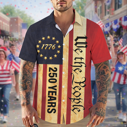 250th Anniversary Of USA Independence Day Holiday Hawaiian Shirt