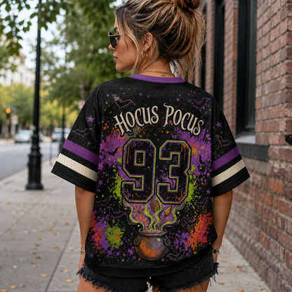 Custom Halloween Witches Hocus Pocus Mesh Jersey
