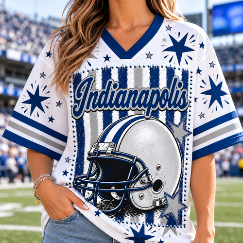 Indianapolis Football Mesh Jersey Team Spirit - Game Day Sport Jersey