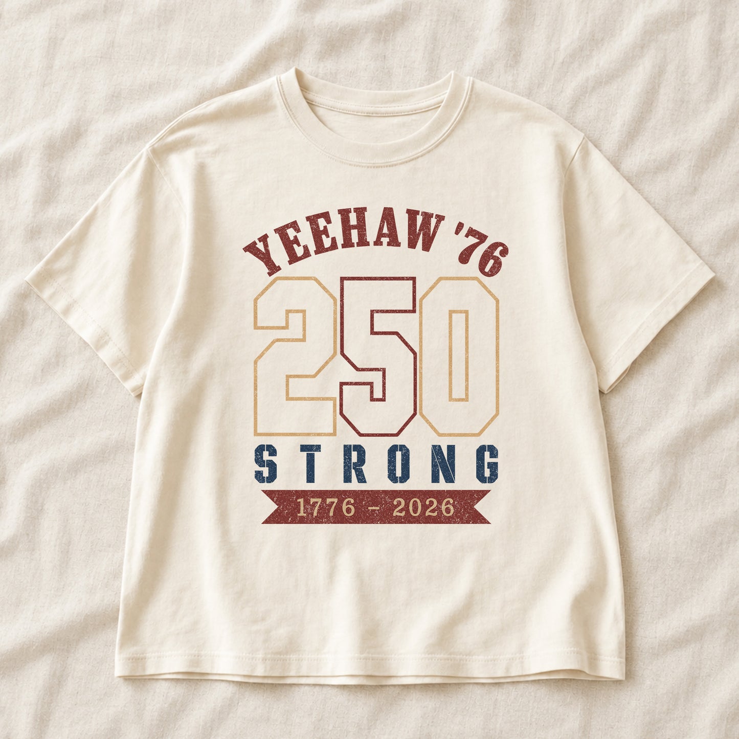 Yeehaw' 76 Cowgirl 250 years Strong, America Semiquincentennial Comfort Colors Shirt