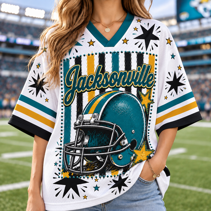 Jacksonville  Football Mesh Jersey Team Spirit - Game Day Sport Jersey