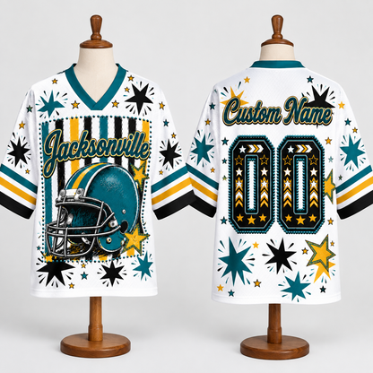 Jacksonville  Football Mesh Jersey Team Spirit - Game Day Sport Jersey