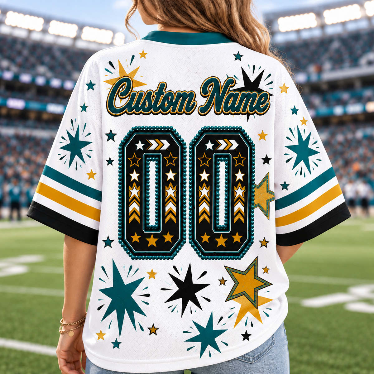 Jacksonville  Football Mesh Jersey Team Spirit - Game Day Sport Jersey