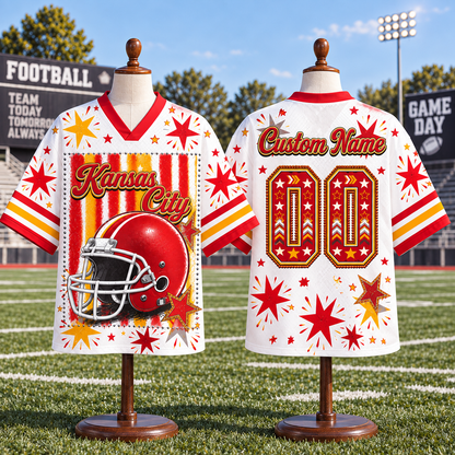Custom  Football Jersey  - Classic Team Spirit Fan Jersey