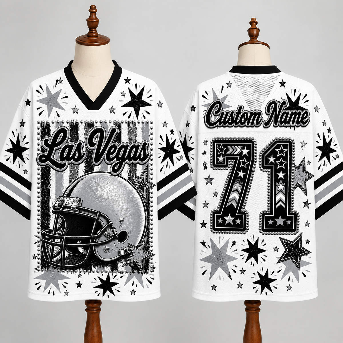 Las Vegas Football Mesh Jersey Team Spirit - Game Day Sport Jersey