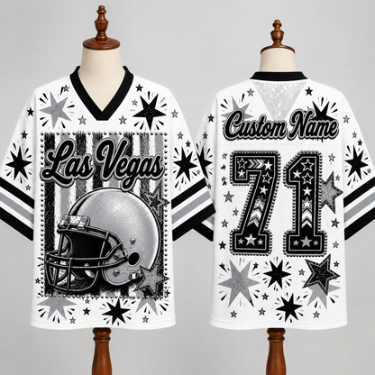 Las Vegas Football Mesh Jersey Team Spirit - Game Day Sport Jersey