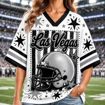Las Vegas Football Mesh Jersey Team Spirit - Game Day Sport Jersey