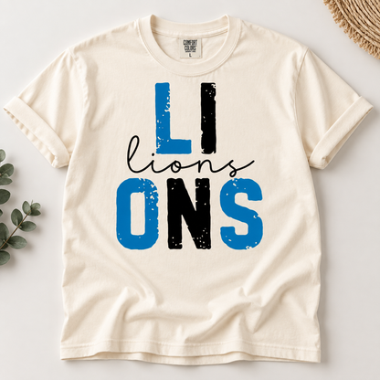 Vintage Football Team Spirit Comfort Colors T-Shirt, Game Day Fan Tee, Classic Stadium Style Shirt