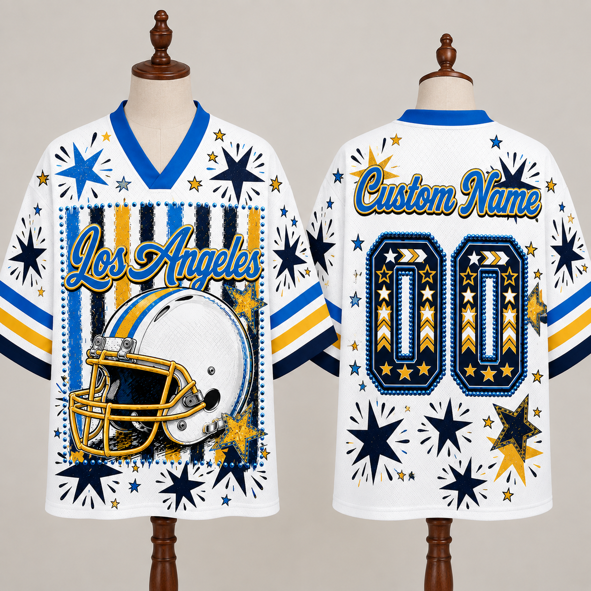 Los Angeles Football Mesh Jersey Team Spirit - Game Day Sport Jersey