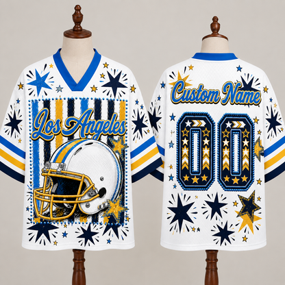 Los Angeles Football Mesh Jersey Team Spirit - Game Day Sport Jersey
