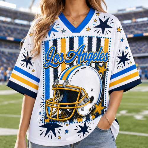 Los Angeles Football Mesh Jersey Team Spirit - Game Day Sport Jersey