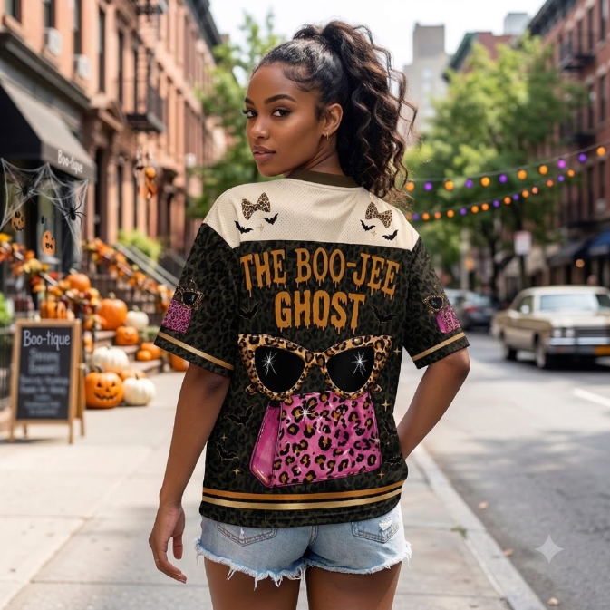 Custom Halloween  Boo Jee  Mesh Jersey
