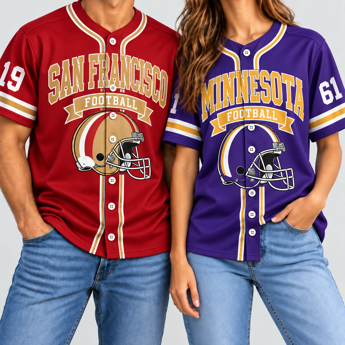 Vintage Football Fan Mesh Jersey for Game Day and Tailgate