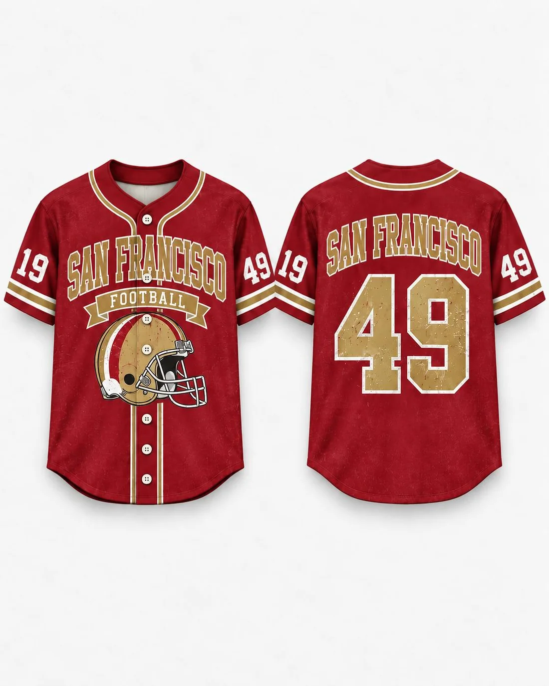 Vintage Football Fan Mesh Jersey for Game Day and Tailgate