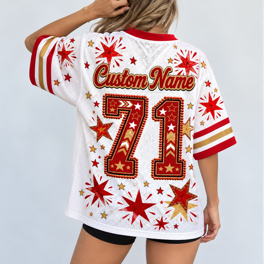 Sanfrancisco  Football Mesh Jersey Team Spirit - Game Day Sport Jersey