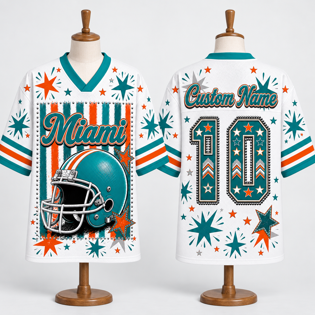 Miami Football Mesh Jersey Team Spirit - Game Day Sport Jersey