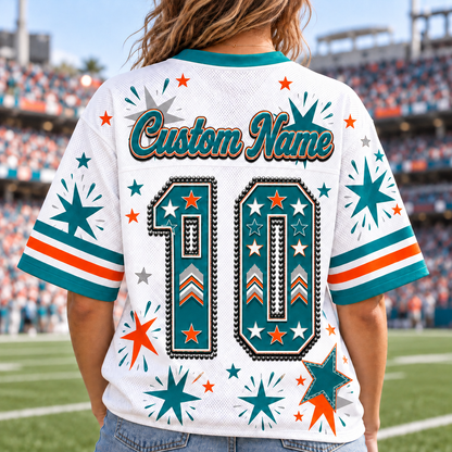 Miami Football Mesh Jersey Team Spirit - Game Day Sport Jersey