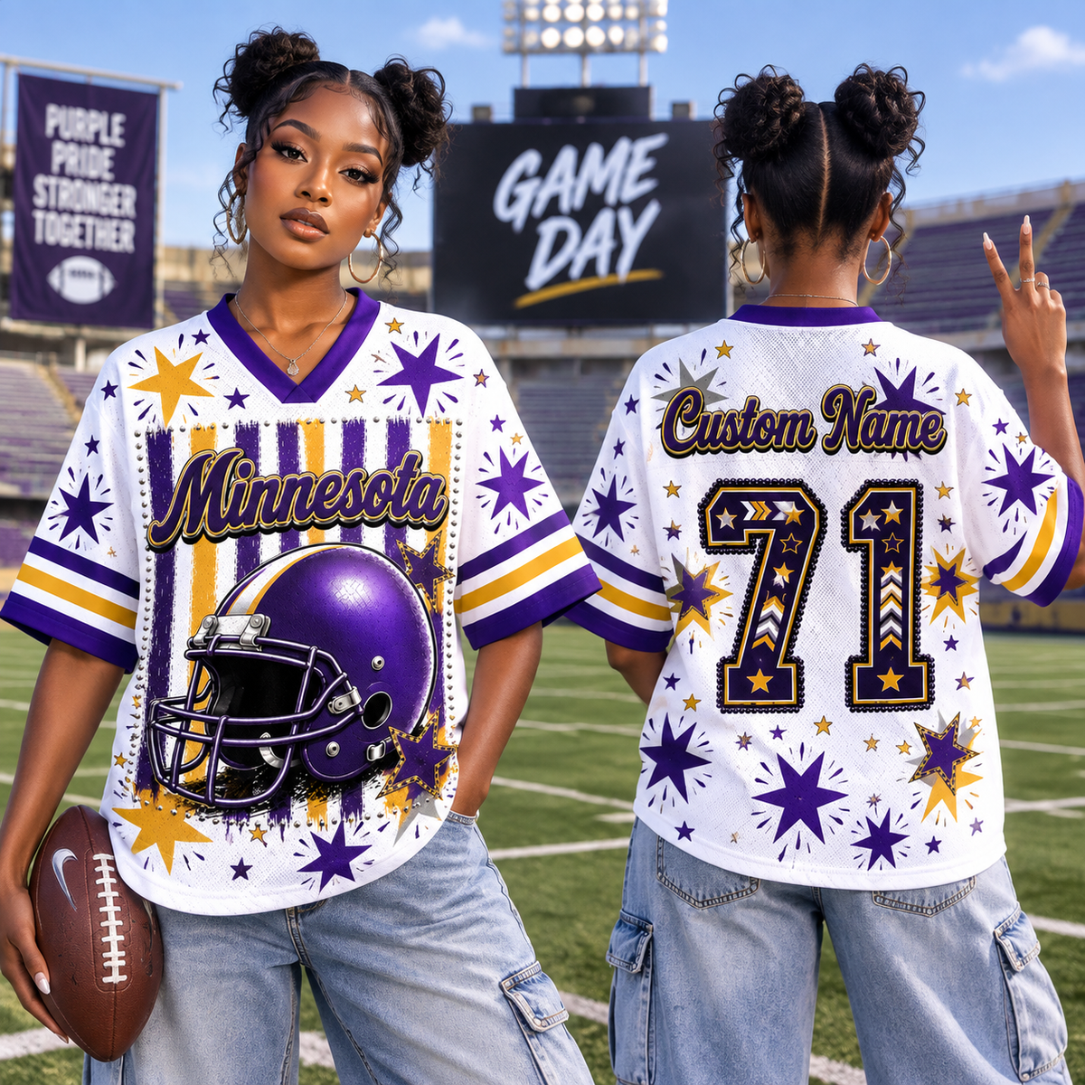 Custom American Football Mesh Jersey
