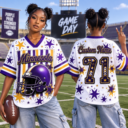 Custom American Football Mesh Jersey