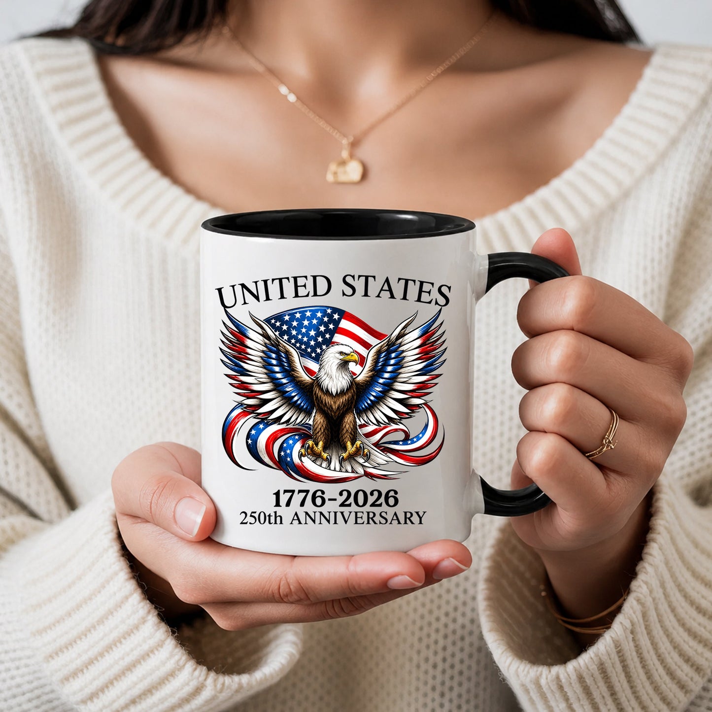 United States of America 250th Anniversary Eagle Crest Coffee Mug