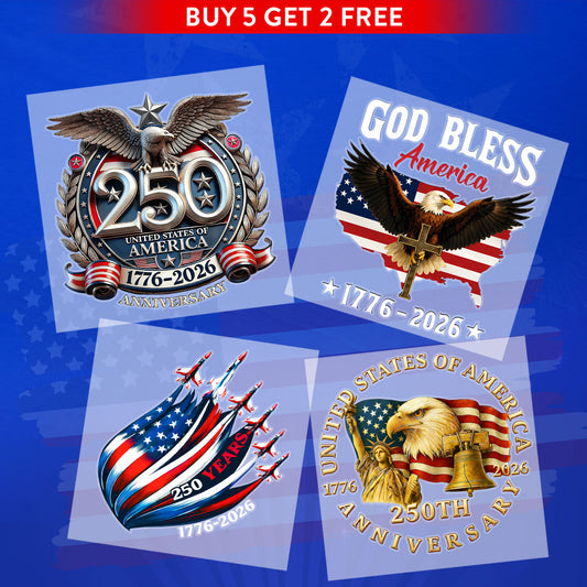 🔥 LIMITED TIME OFFER – 250th Anniversary Decal, United States Of America Eagle Patriotic