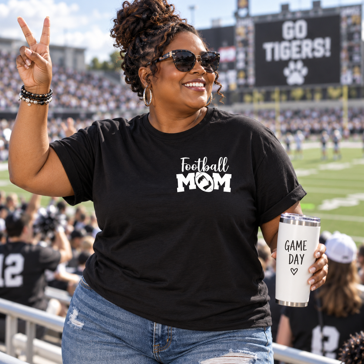 Custom Football Mom Game Day Shirt