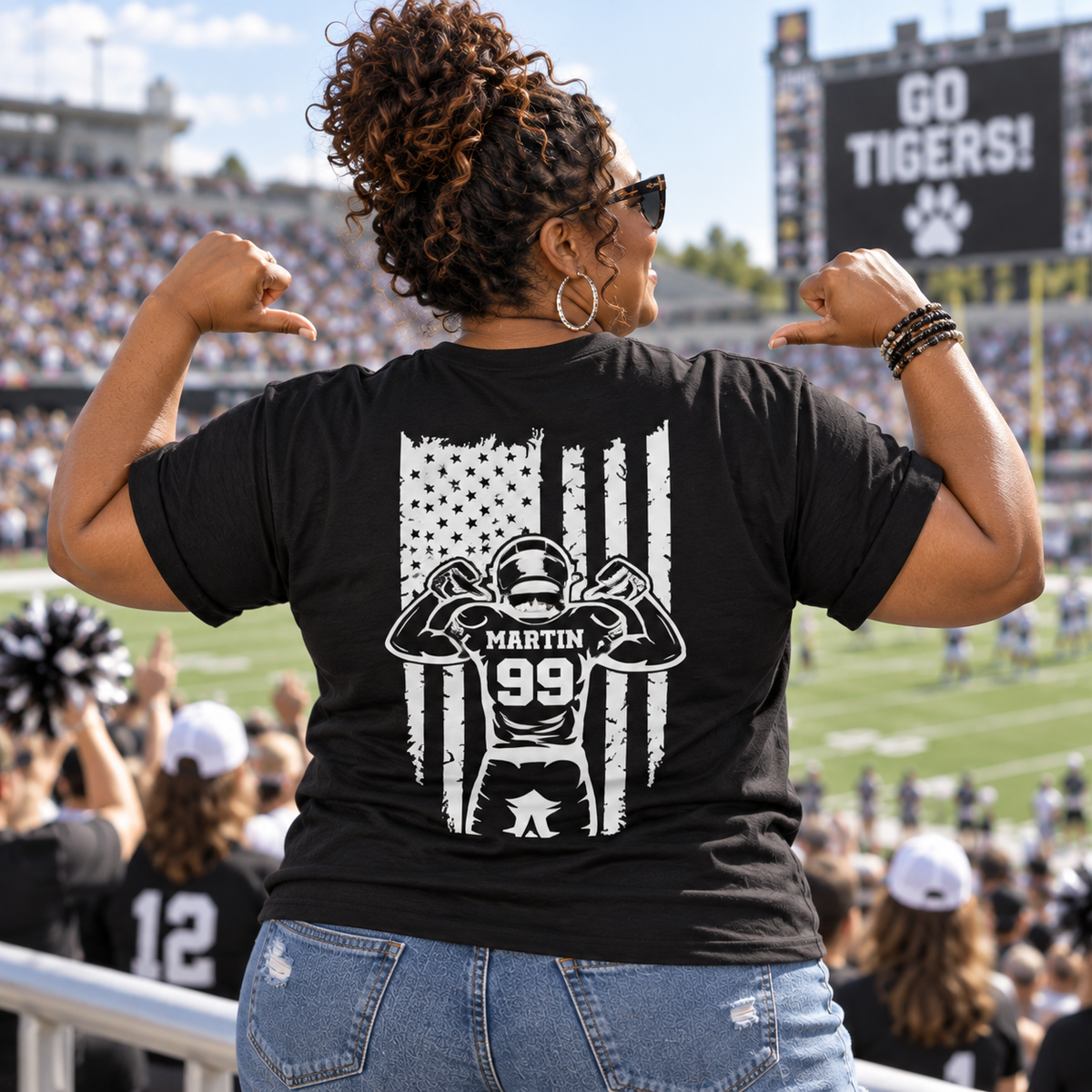 Custom Football Mom Game Day Shirt