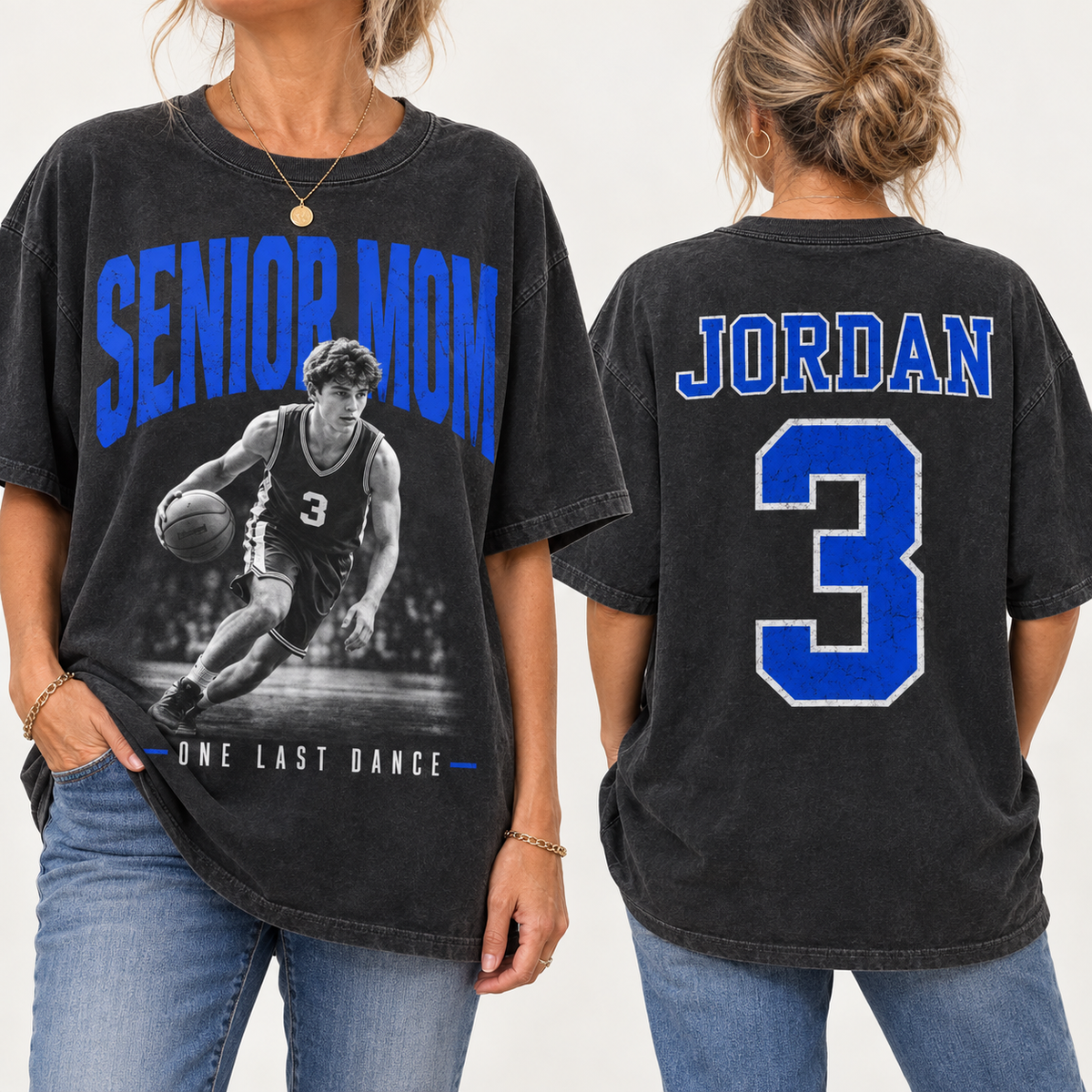Custom Photo Senior Football Mom