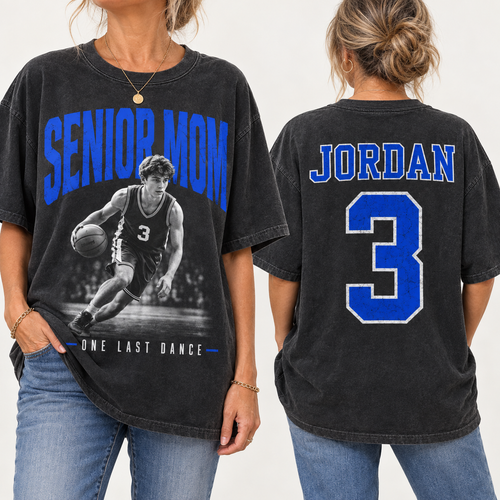 Custom Photo Senior Football Mom